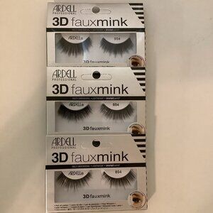 Ardell Professional 3D Fauxmink Lightweight 854 (3Packs) Lashes New In Box